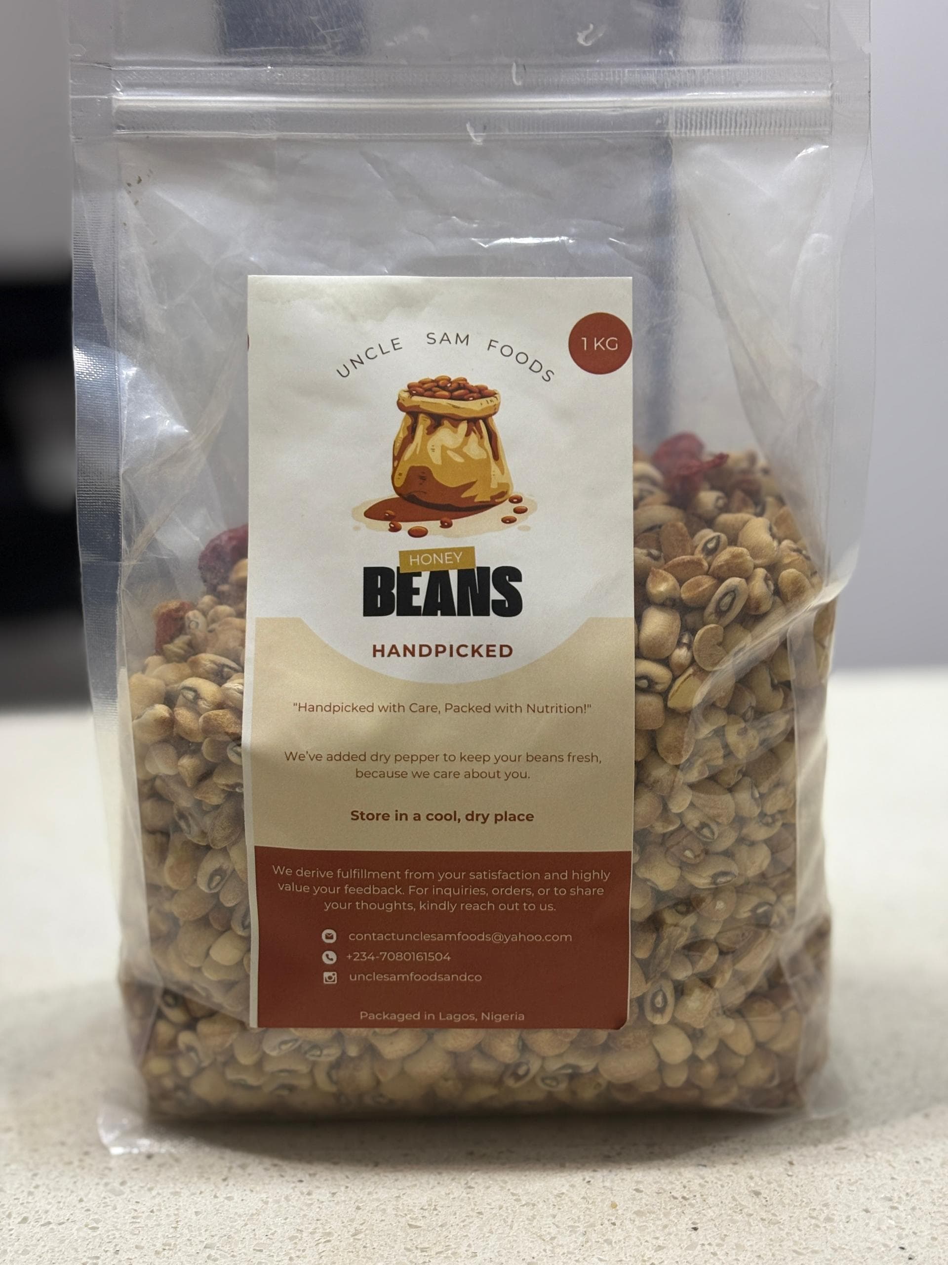 1kg beans package
