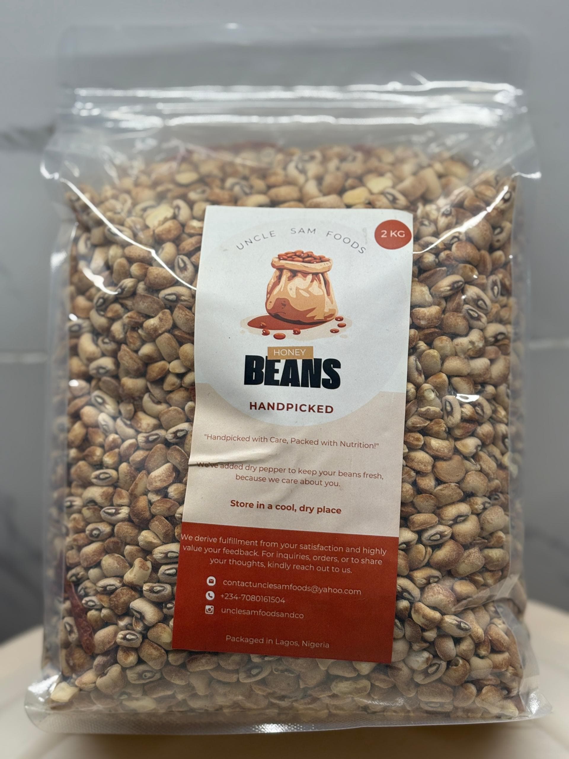 2kg beans package