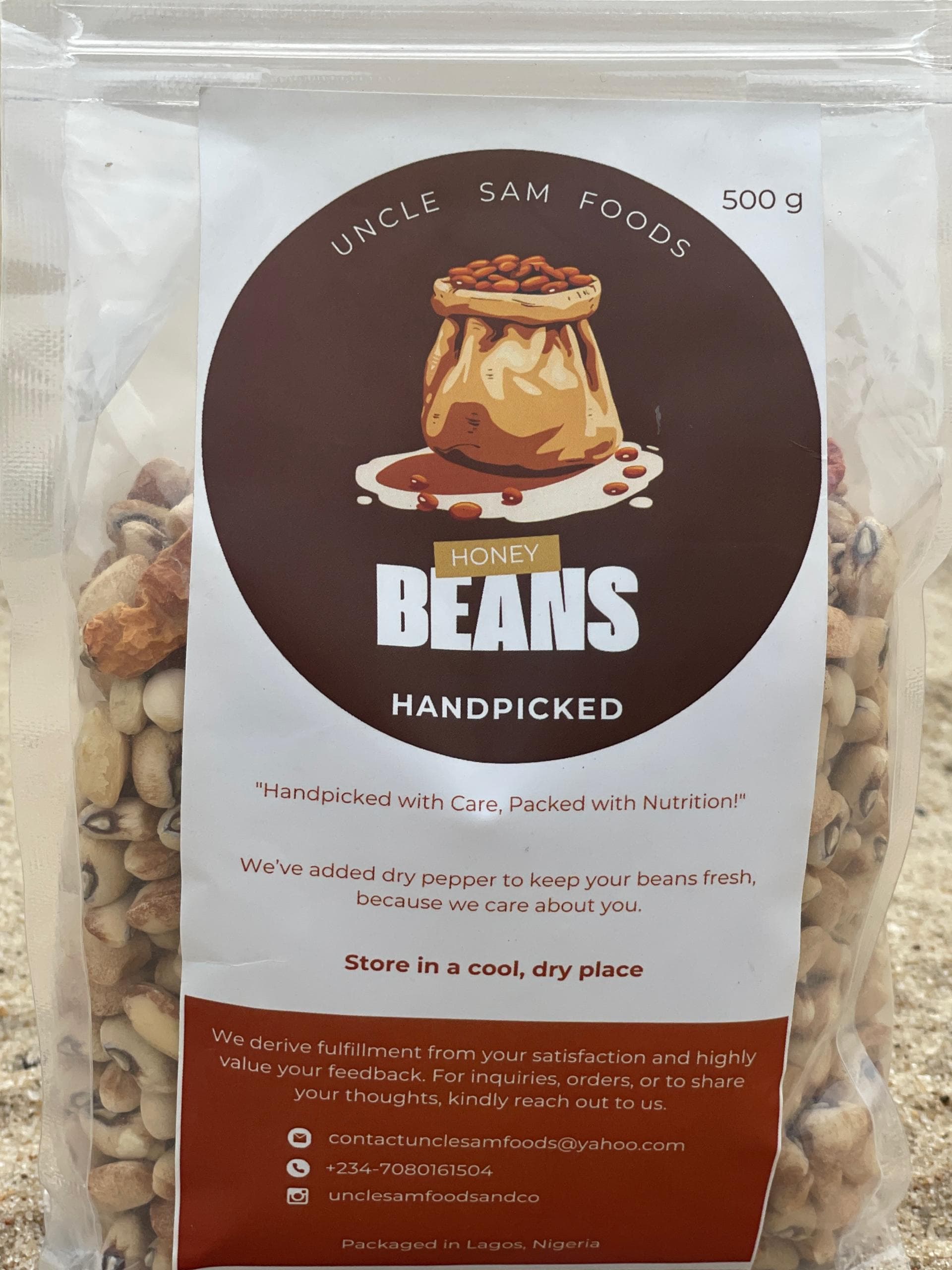 500g beans package