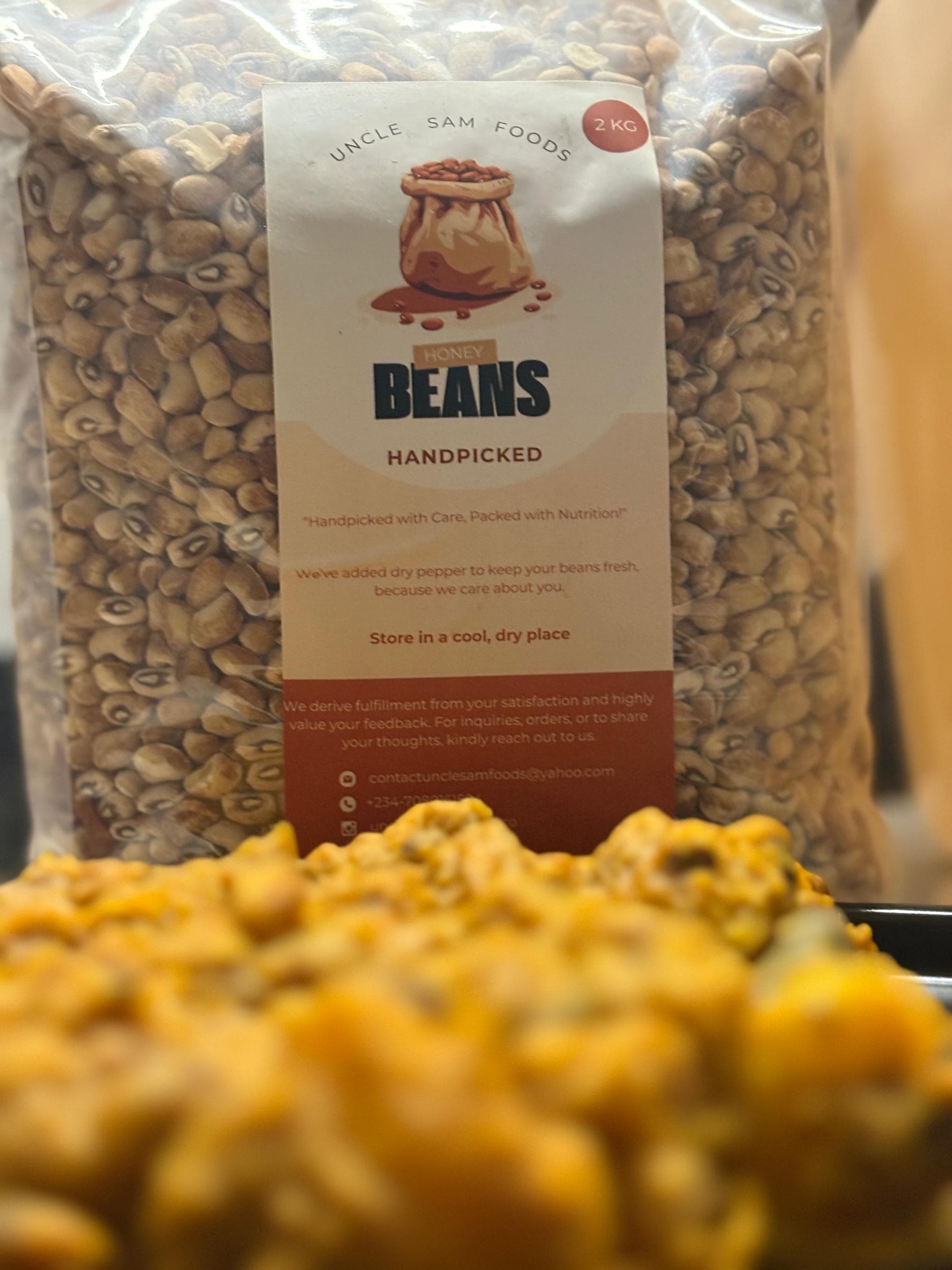 Premium variety of Uncle Sam's hand-picked beans